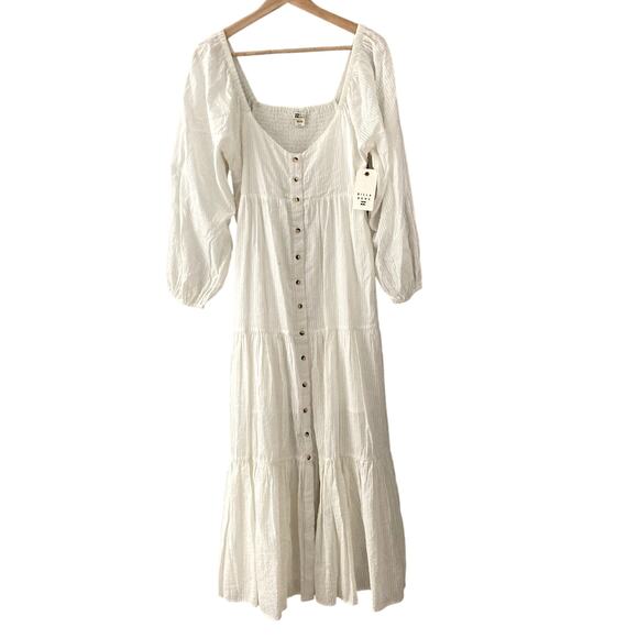 Billabong NEW Starry Skies Maxi Dress - White - Medium - Picture 1 of 10